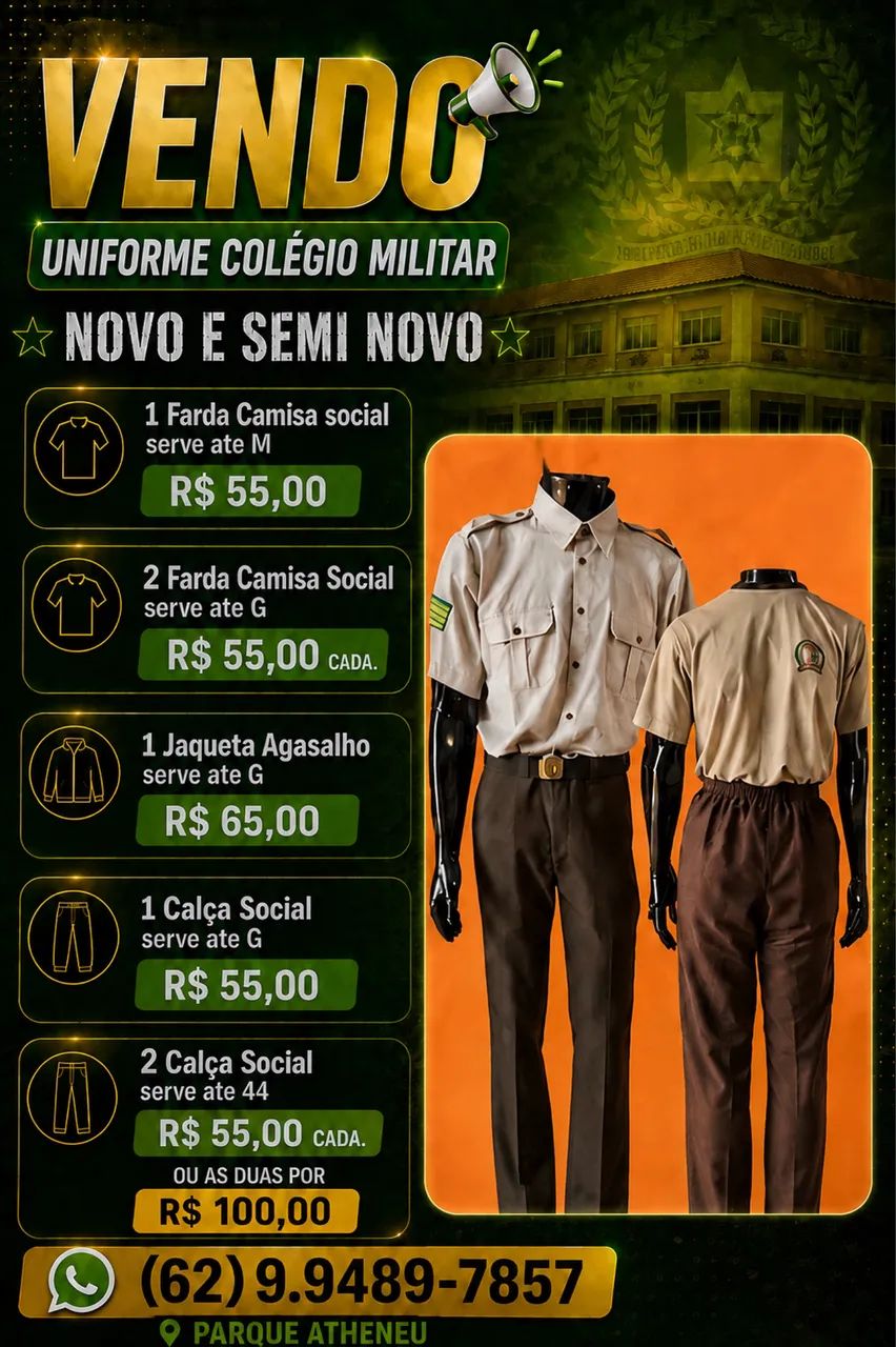 uniformes colegio militar