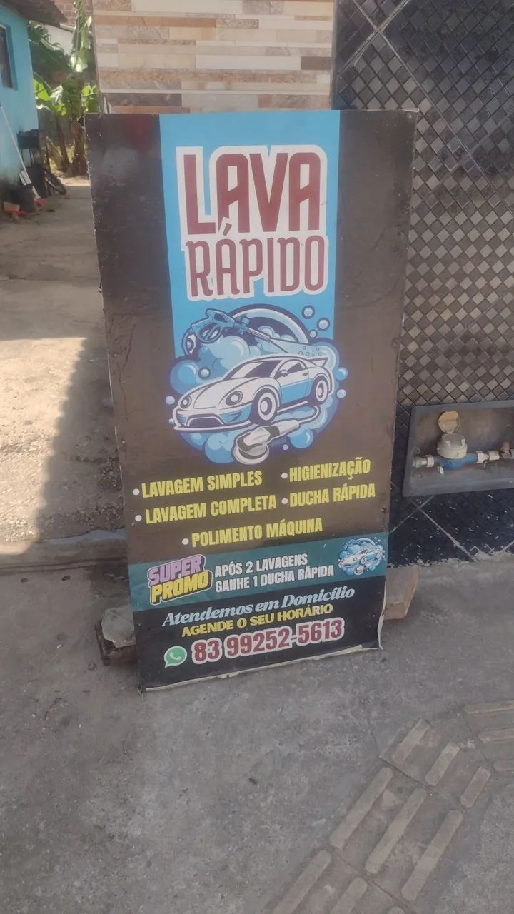 Trabalhamos com lavagem de veículo em domicílio