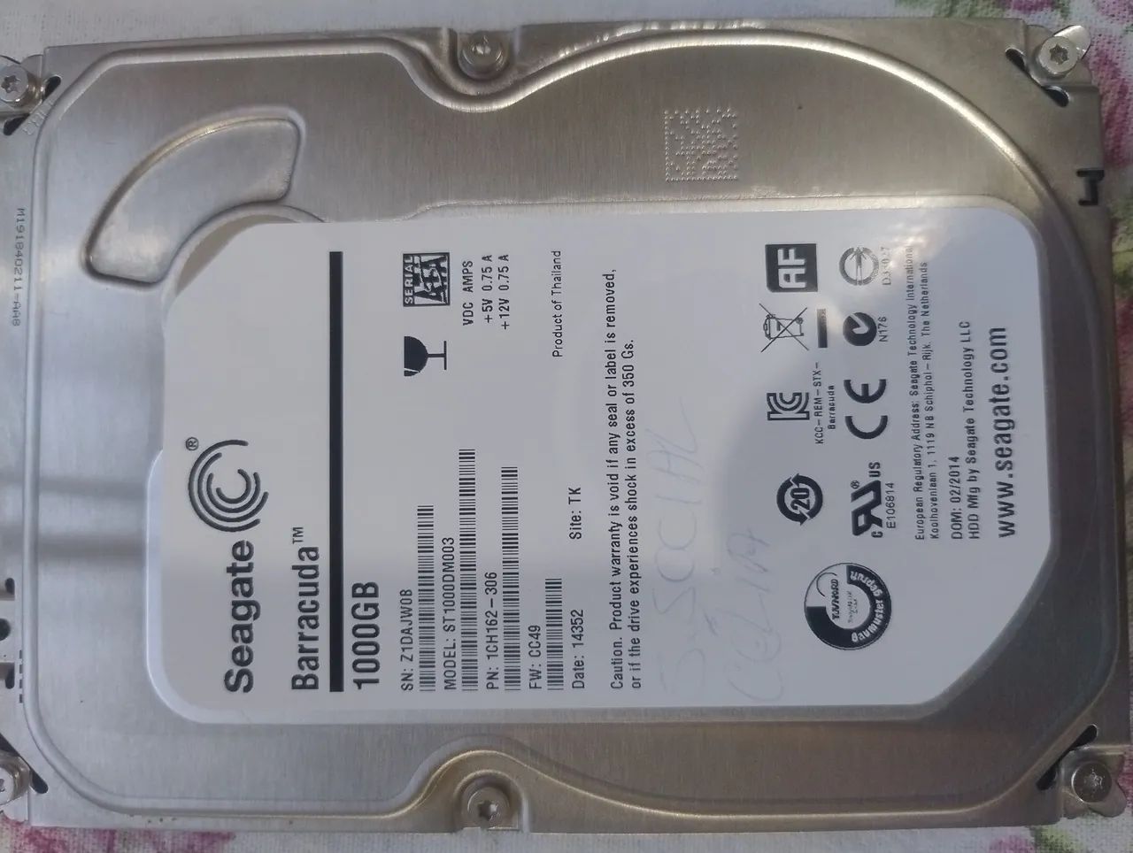 HD Seagate de 1 terá 