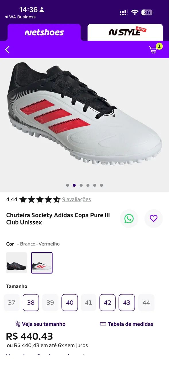 Chuteira Adidas original! - Foto 5
