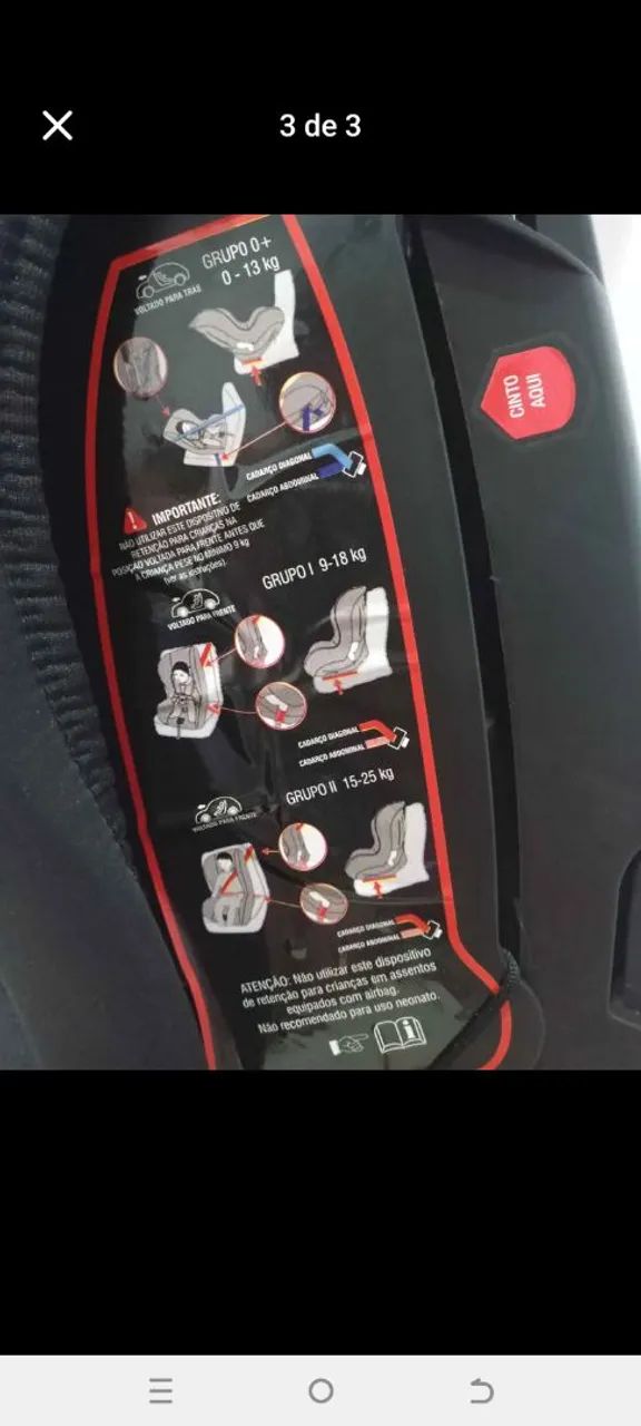 Vendo cadeirinha para carro  - Foto 3