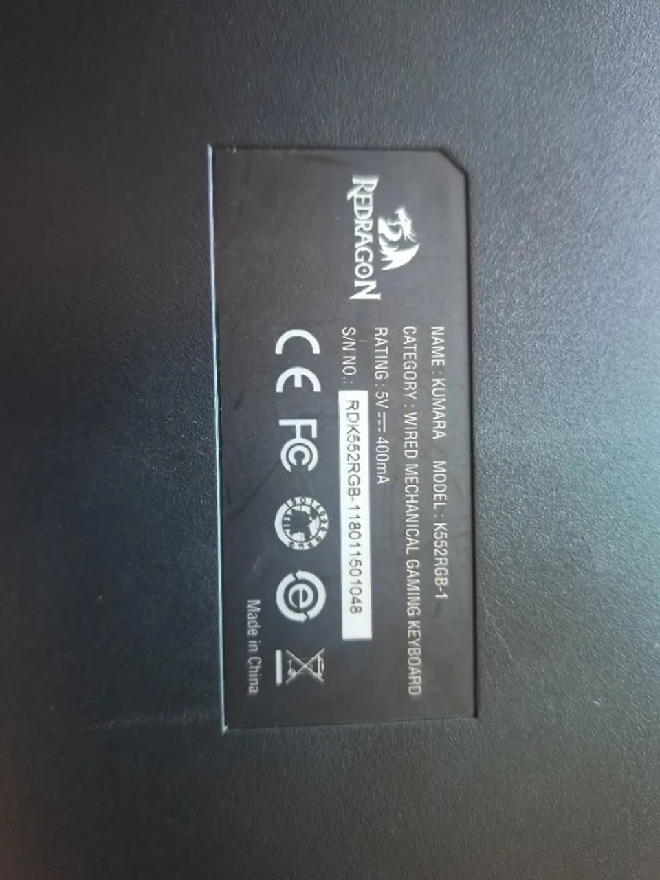 Teclado redragon Kumara RGB - Foto 5