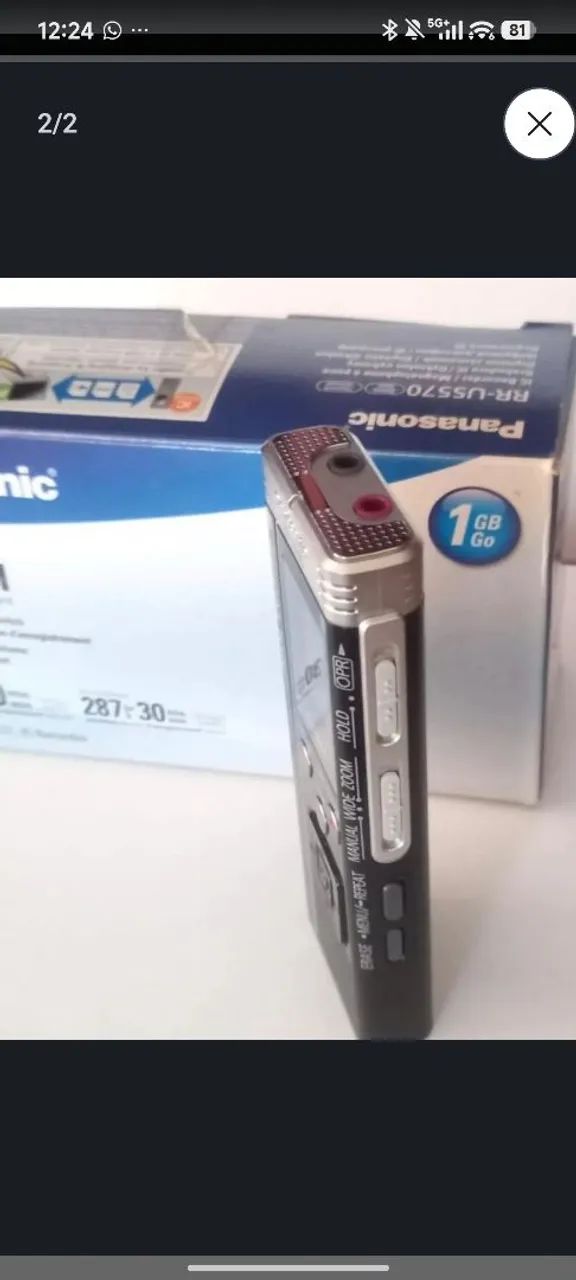 Gravador de voz Panasonic  - Foto 2