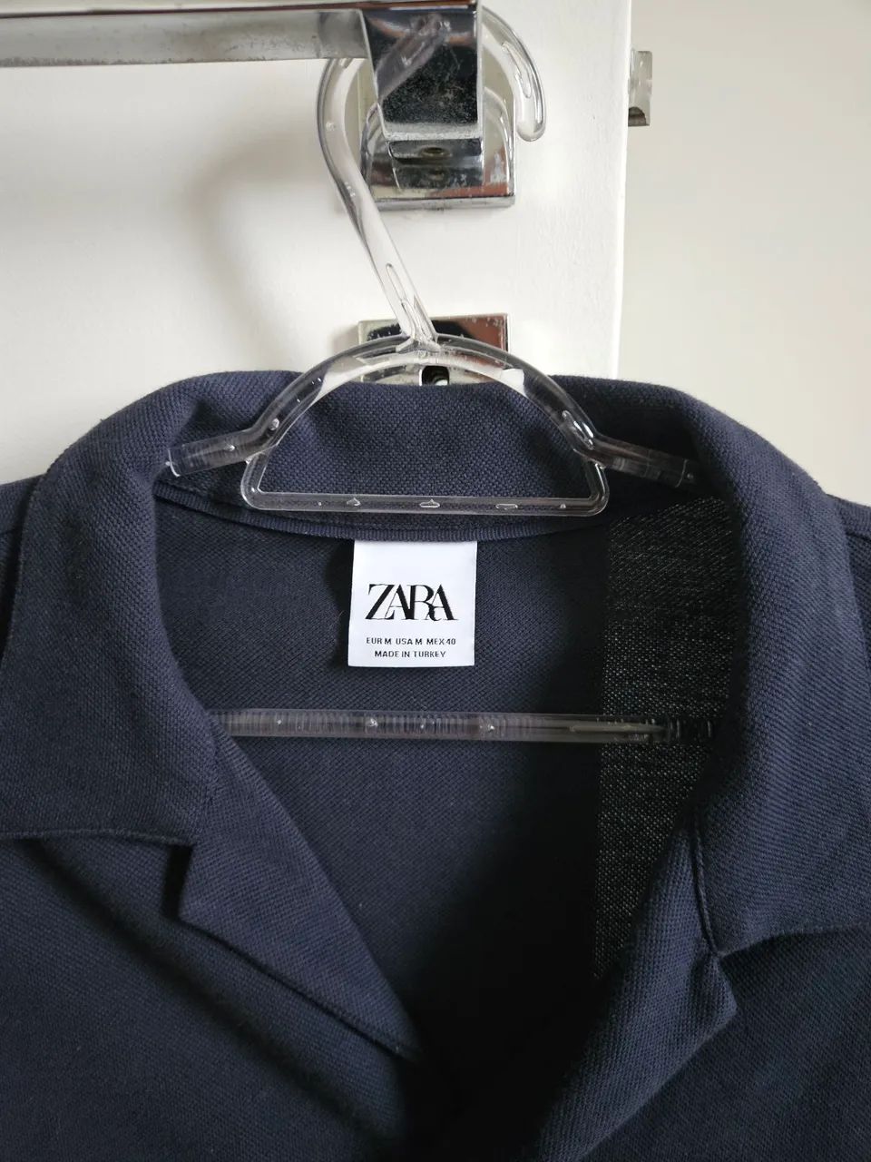 Camisa Zara masculina de Algodão (Nova)-tamanho M - Foto 2