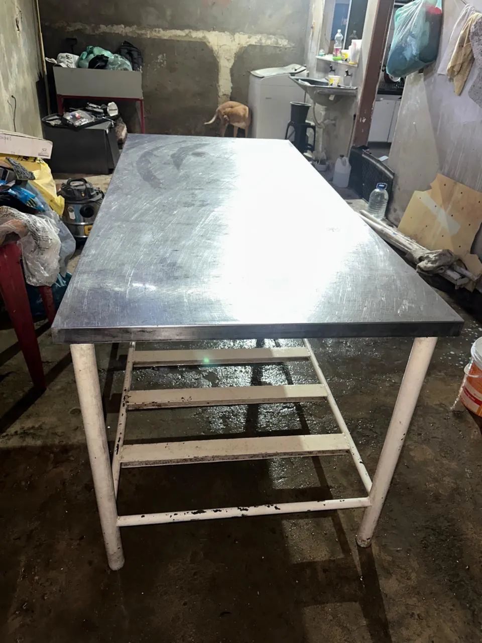Mesa inox com base de ferro! - Foto 3