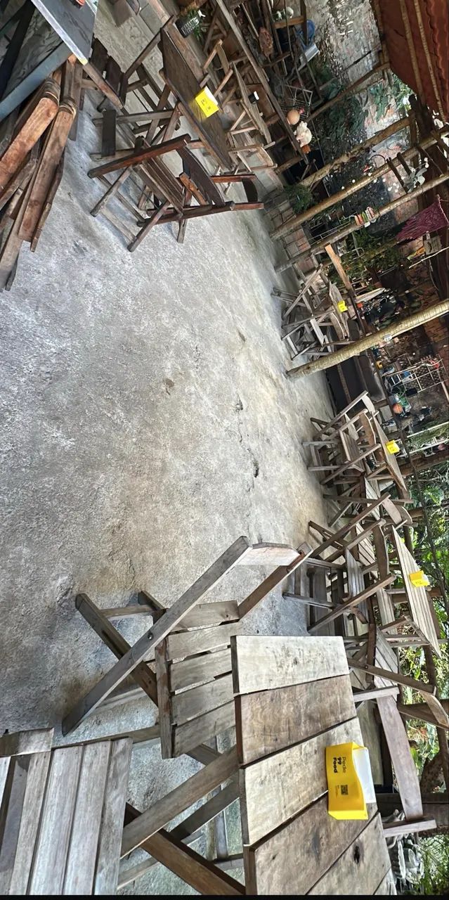 Mesas dobrável 70x70 com 4 cadeiras bar