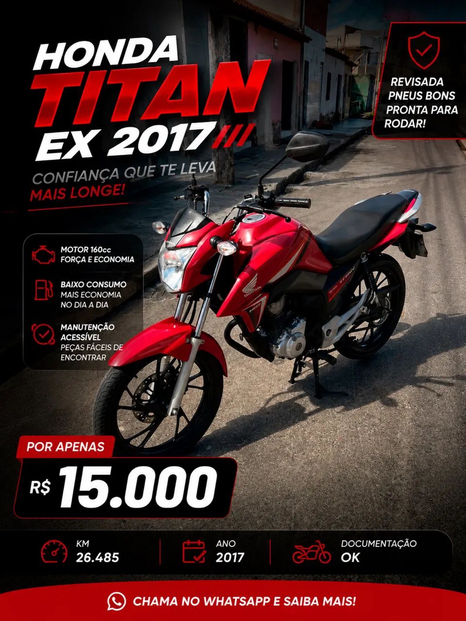  Honda CG Titan EX 2017 - Foto 2