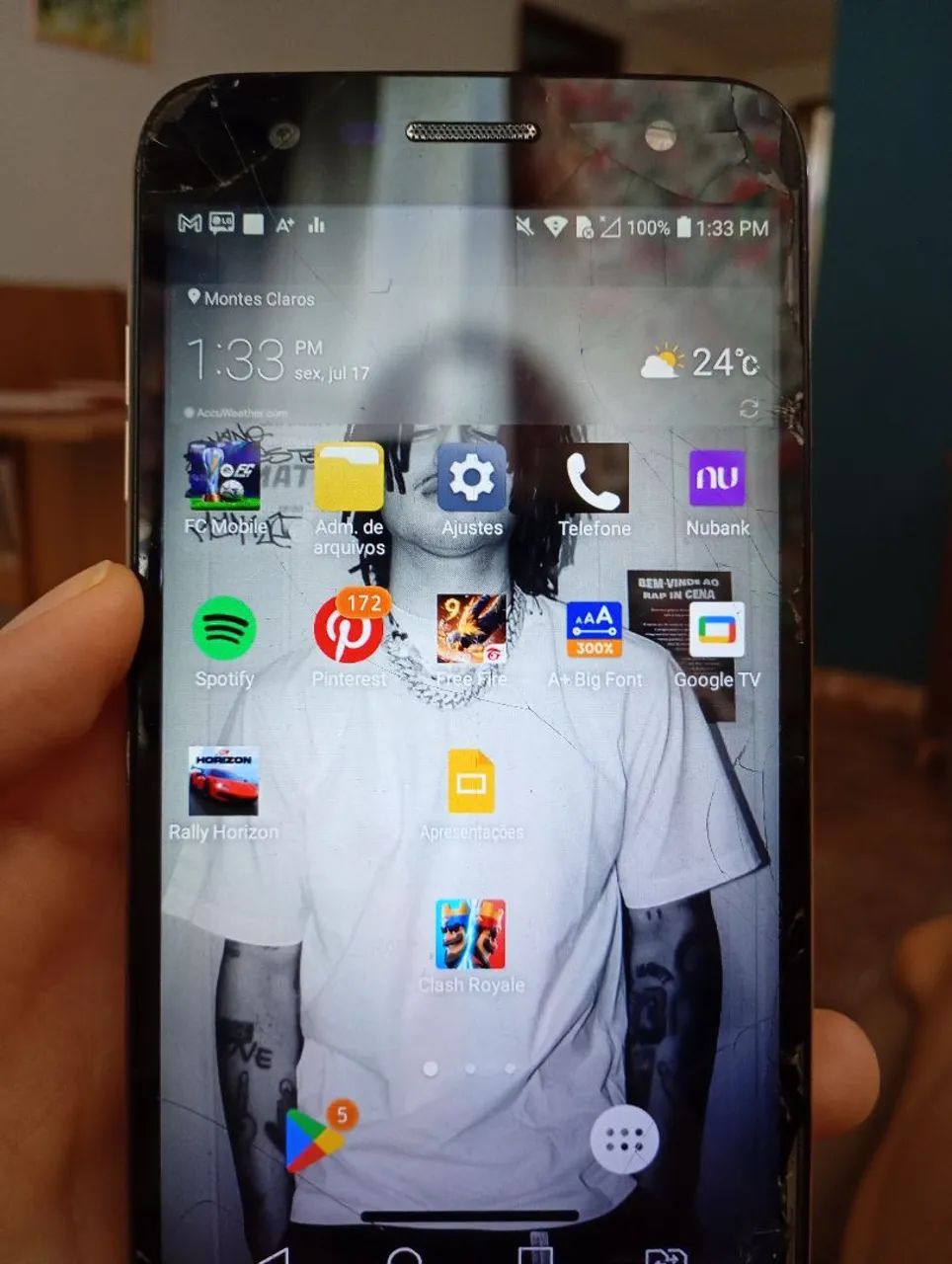 LG K10 Power funcionando