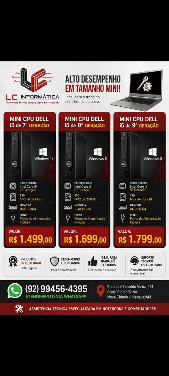 Mini CPU DELL i5 