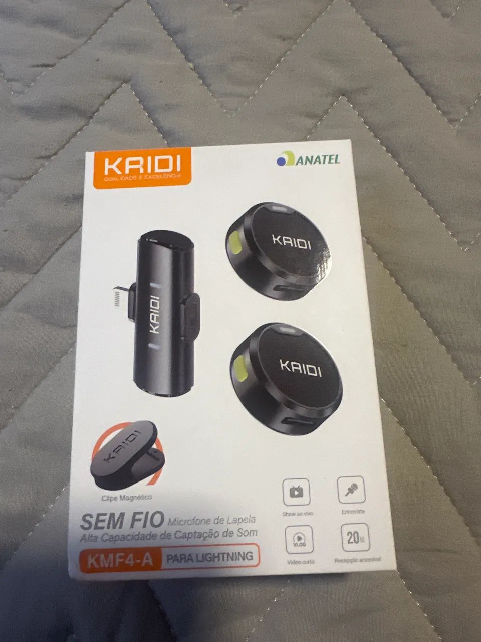Microfone de lapela sem fio 