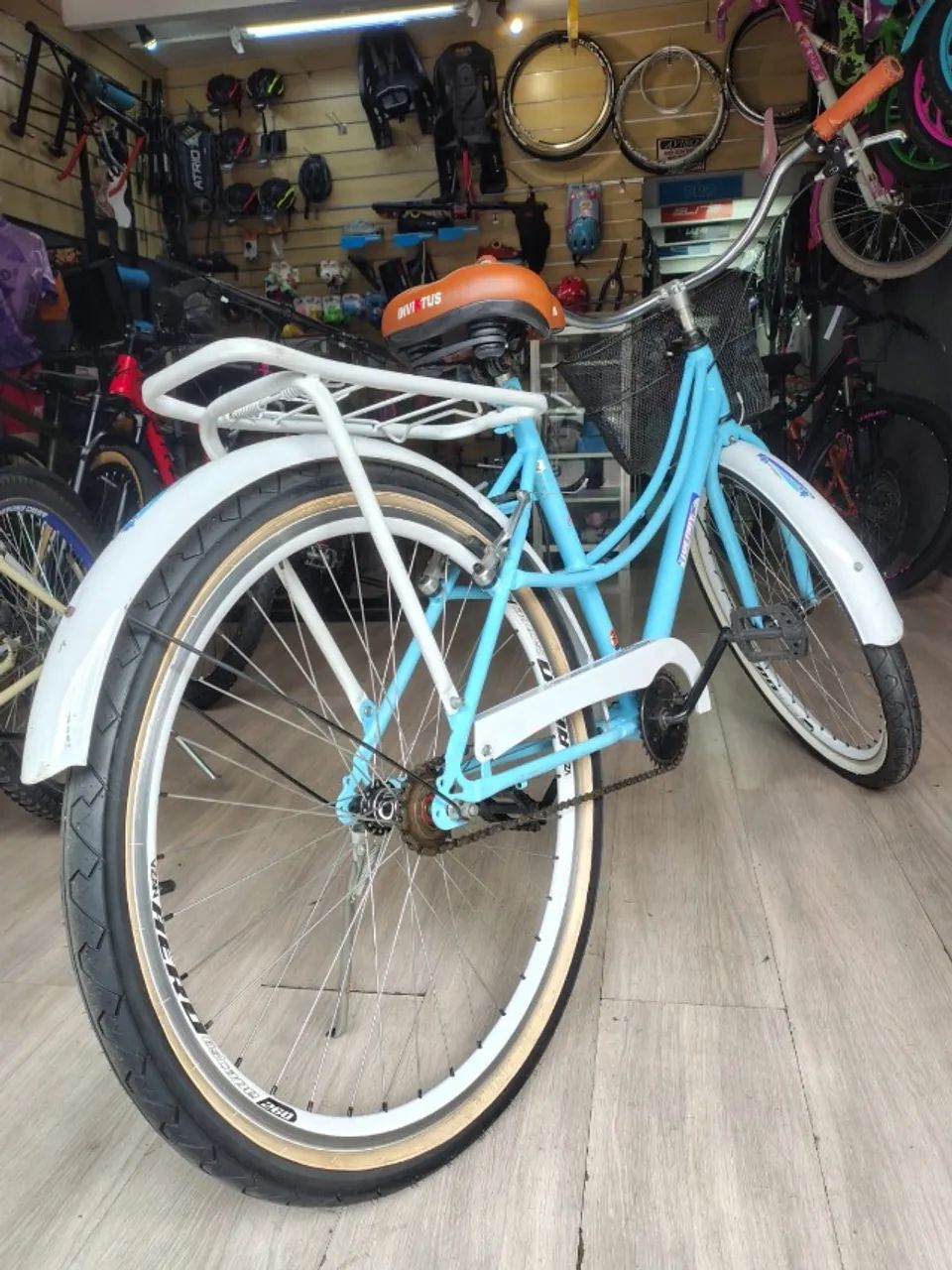 Bicicleta aro 27 estilo retrô clássico - Foto 3