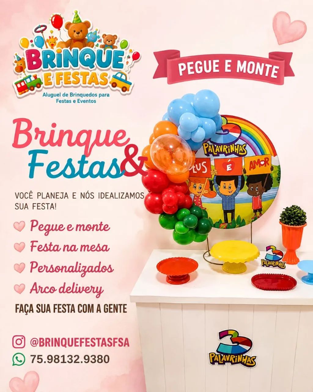 Festa na mesa/ pegue e monte 