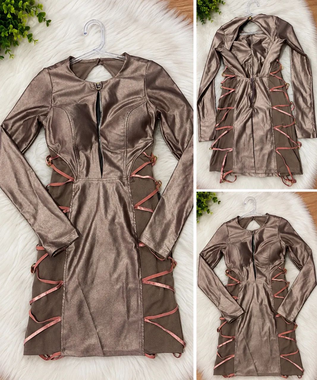 VESTIDO DE FESTA CHOCOLATE DOCE