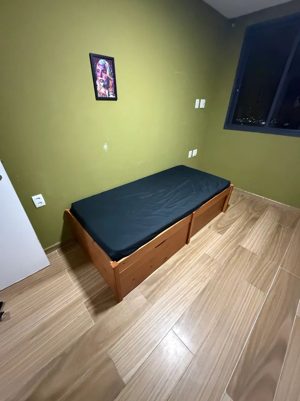 Cama de Solteiro de Madeira com Baú  - Foto 4