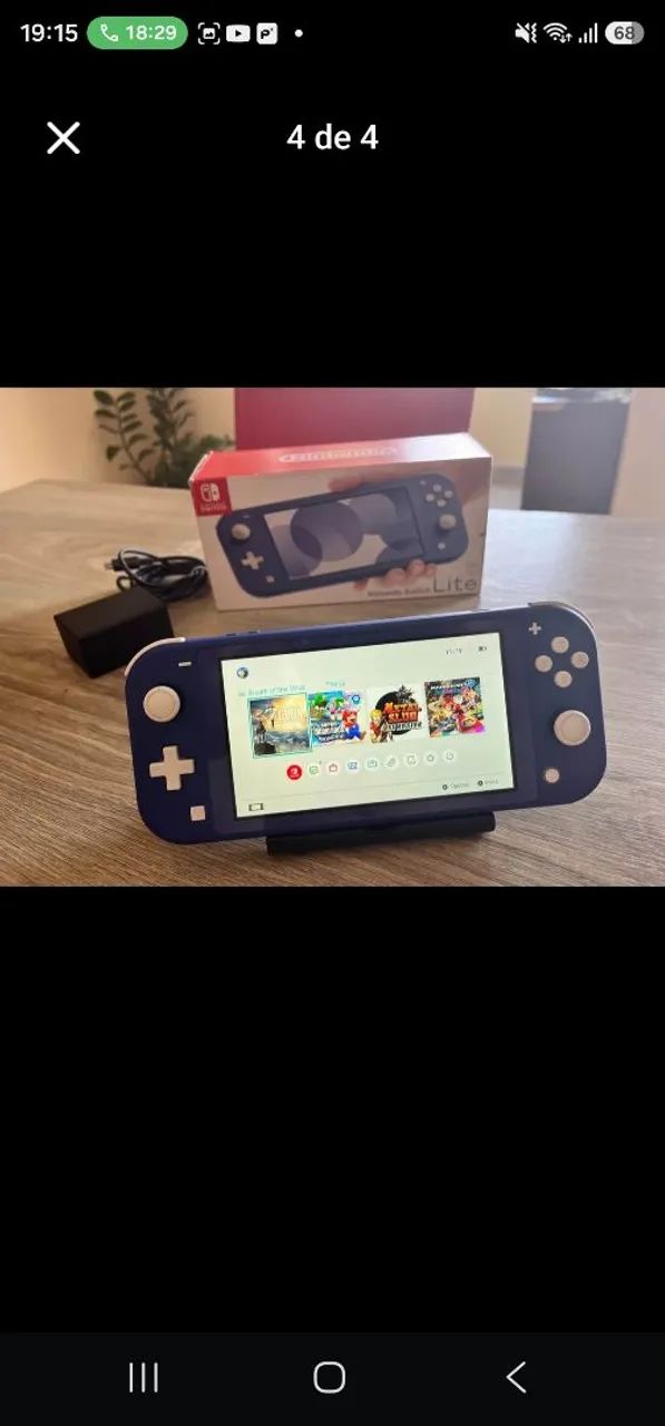 Nintendo Switch lite azul zero com caixa  Desbloqueado  - Foto 5