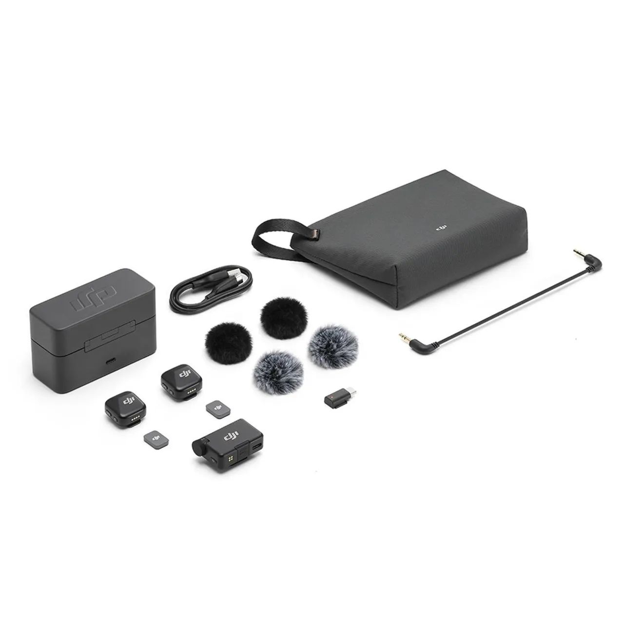 Microfone DJI Mic Mini (2 TX Microfone + 1 RX Receptor + 1 Case de carregamento) - Foto 2