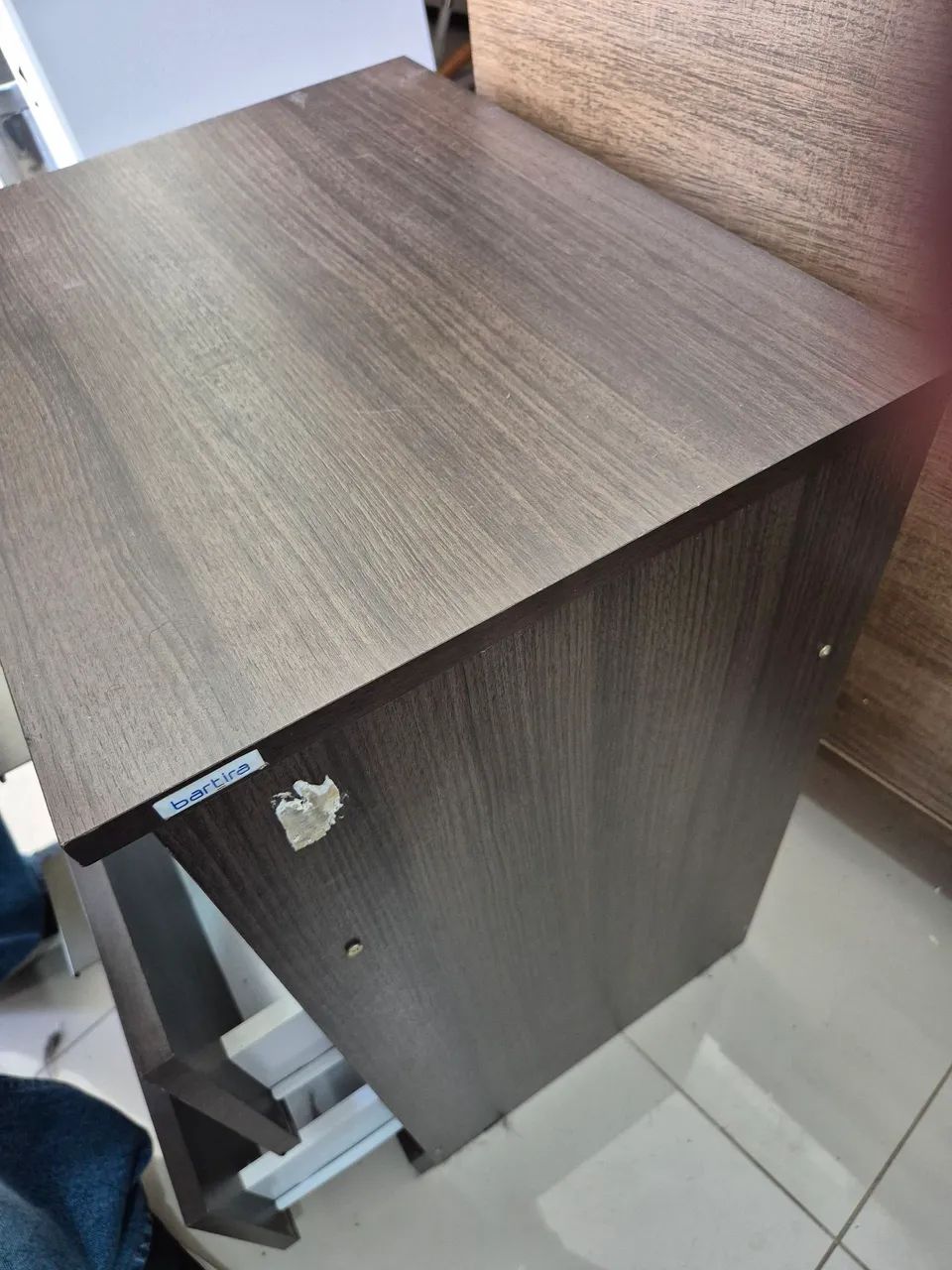 Mesa de Cabeceira Bartira Versatti com 2 Gavetas - Foto 4