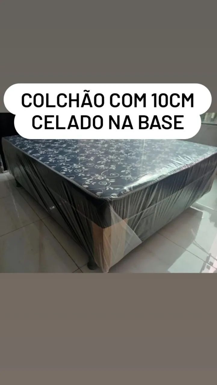 Cama box Casal - Frete grátis ( Espuma10cm)