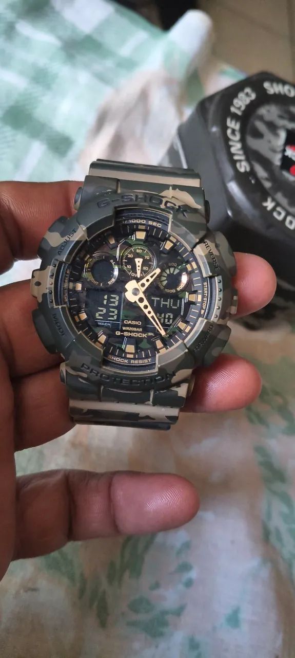 Relógio Casio gshock camuflado ga -100cm - Foto 2