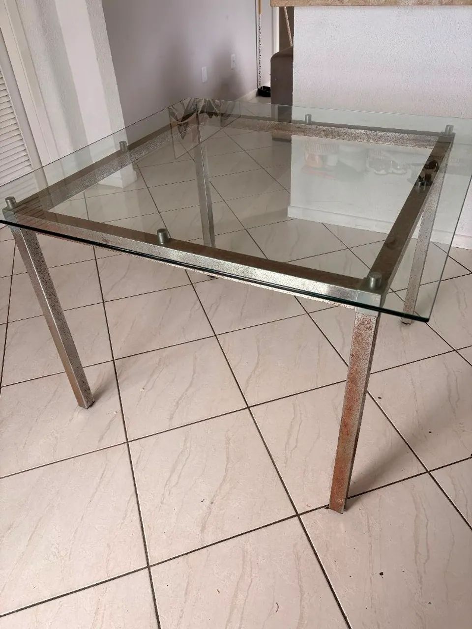 Mesa de vidro usada - Foto 3