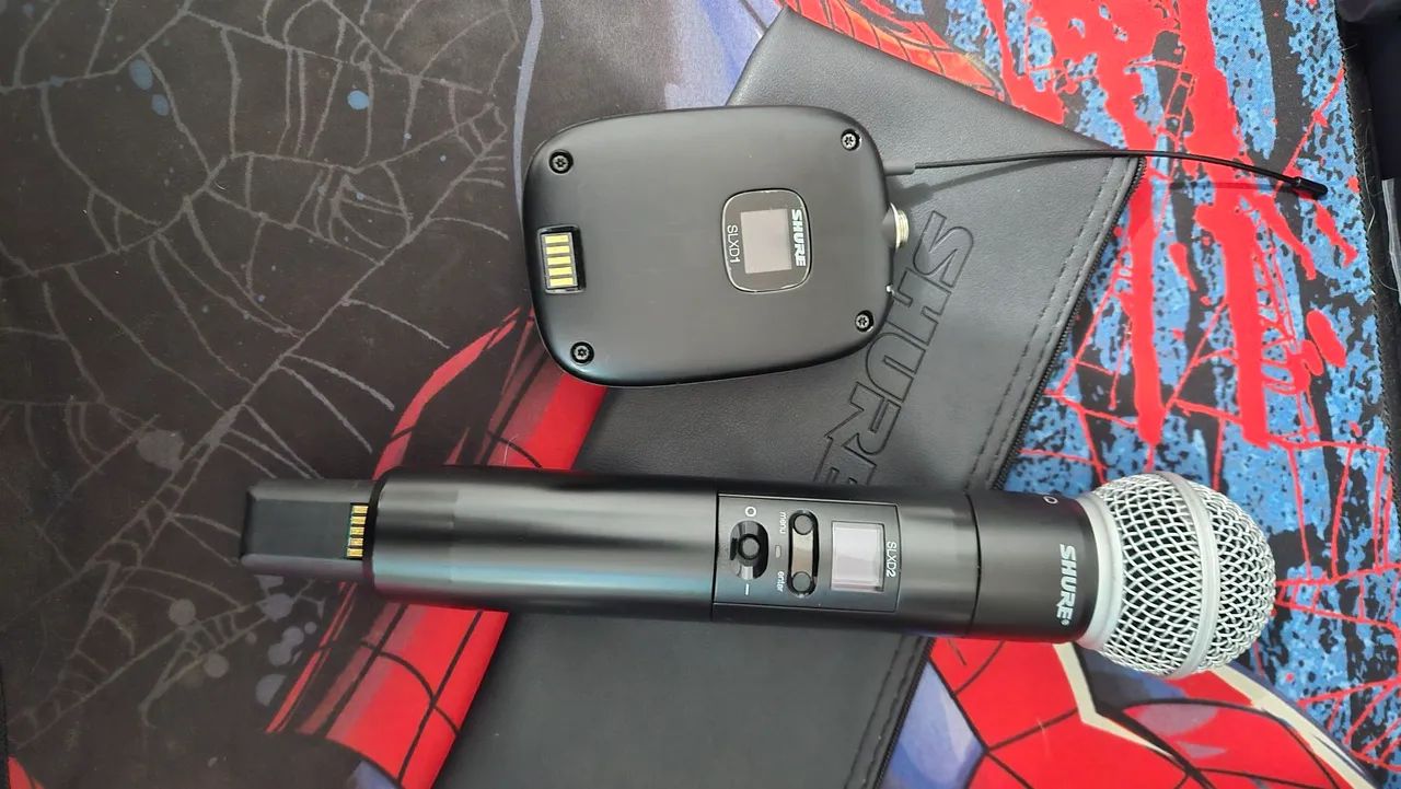 (PROMOÇÃO) Microfone SHURE SLXD4D G58 + 1 microfone bastão + 1 headset  - Foto 4