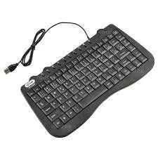 Teclado Multimídia USB Ergonômico Pequeno - Foto 3