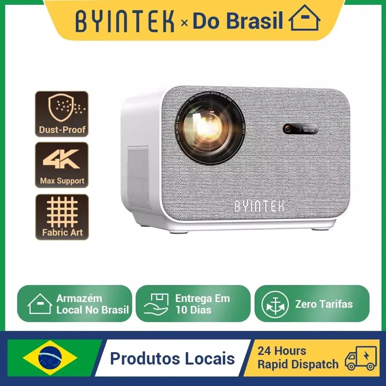 Projetor Inteligente Byintek U12 Full HD com Android e Wi-Fi - Foto 3