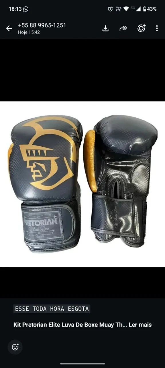 Luva de boxe 