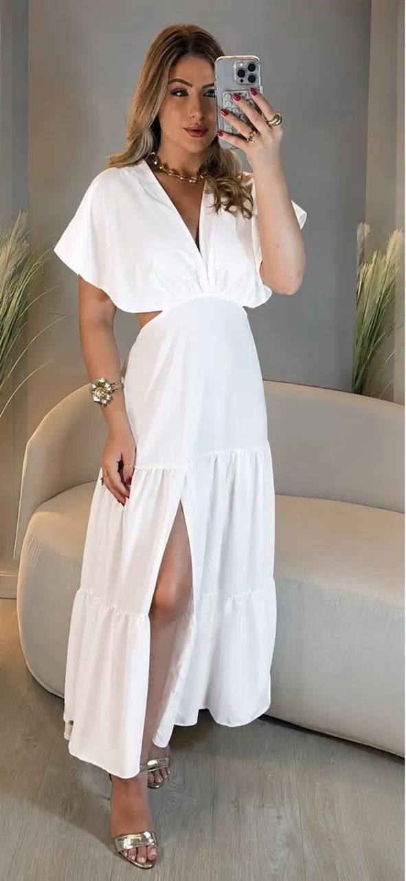 vestido branco verão