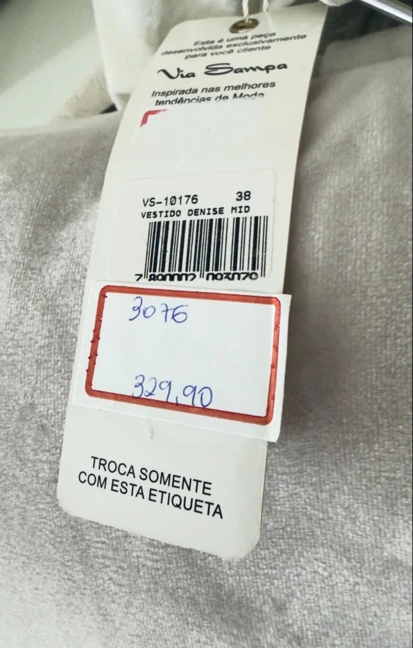 Vestido longo/midi offwhite com fendas nas pernas  - Foto 4