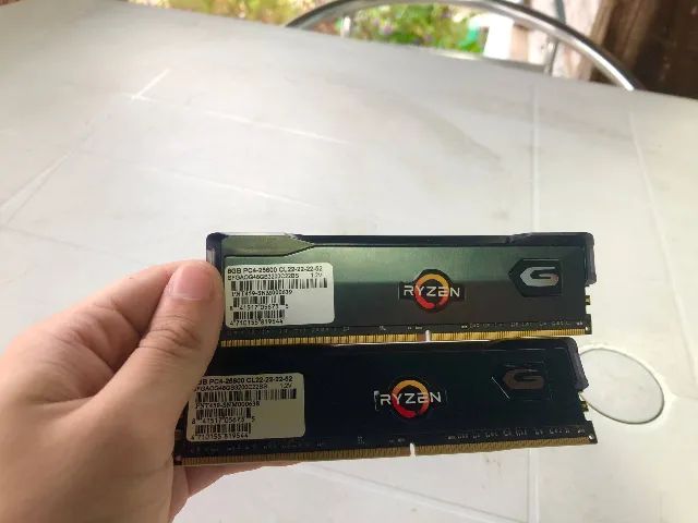Memória RAM DDR4 Geil Orion, 16GB, 3200MHz (2X8) - (usada