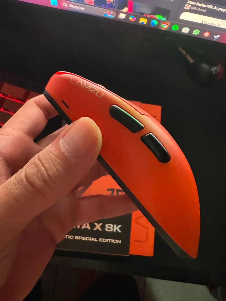 Lamzu Maya X 8K Fnatic Special Edition - Periféricos e Acessórios