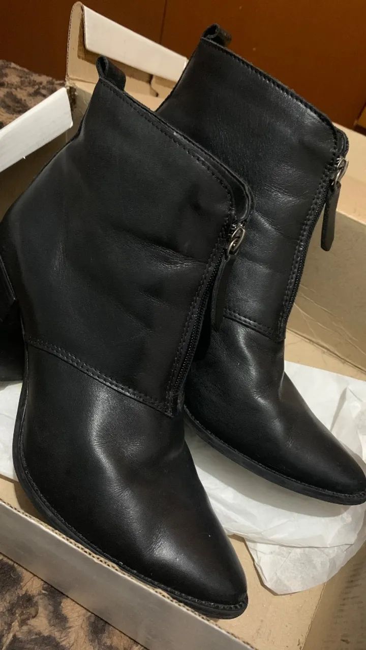 Bota em couro n 37 - Foto 4