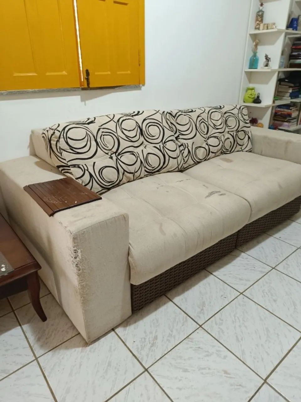Conjunto de Sofás 2 e 3 Lugares - Tecido Areia - Foto 3