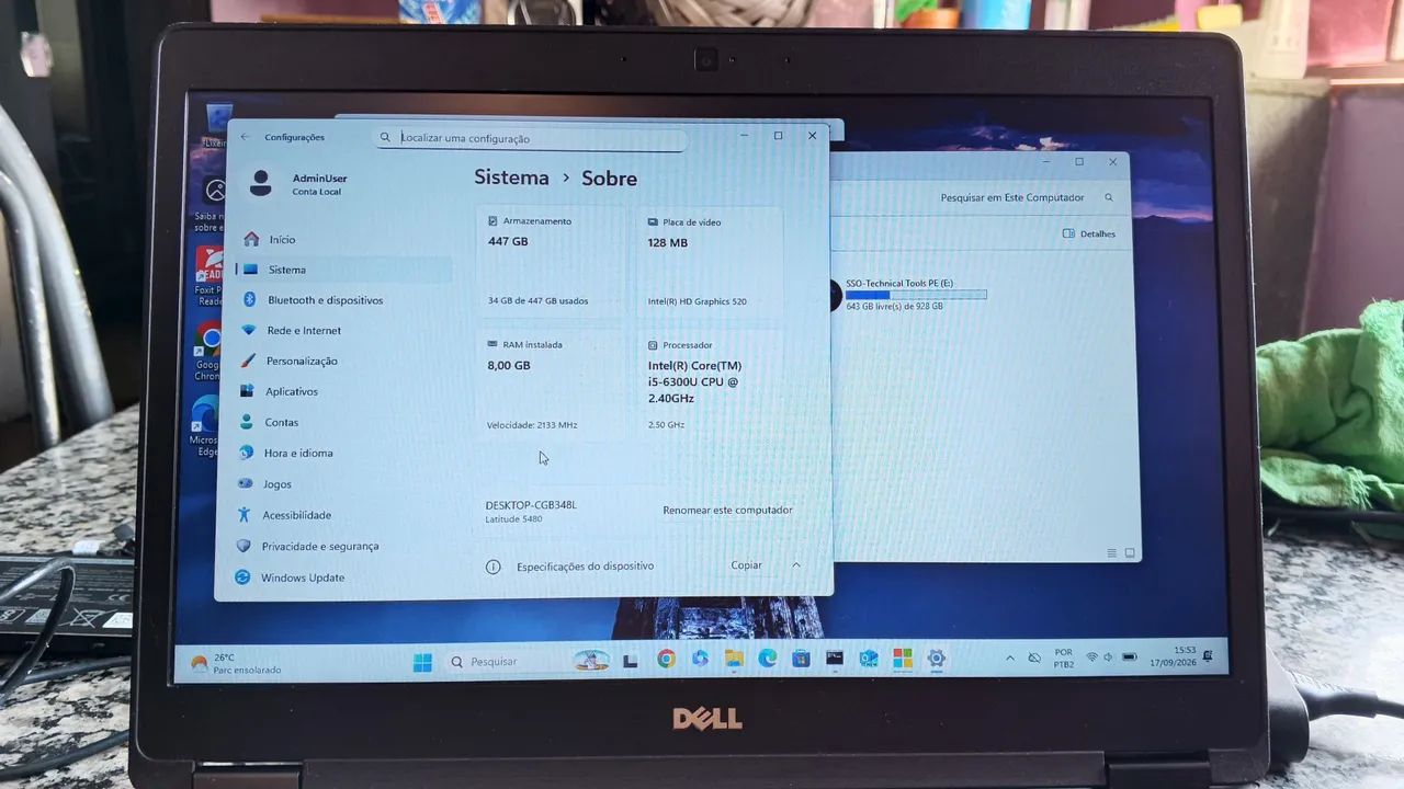 Notebook Dell i5 - 5480 conservadissimo - Foto 2