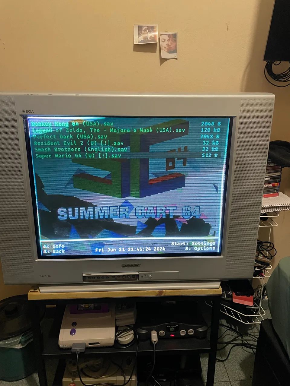 Sony Wega Trinitron 29? CRT - Retrogame PS2 N64 SNES - Componente / S-Video