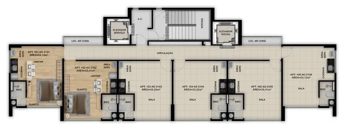 PLANTA 24m²