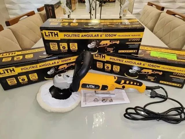 Politriz Angular 110/127v Velocidade Variável 6 Polegadas Potência 1050W 60Hz 4200rpm Lith - Foto 2