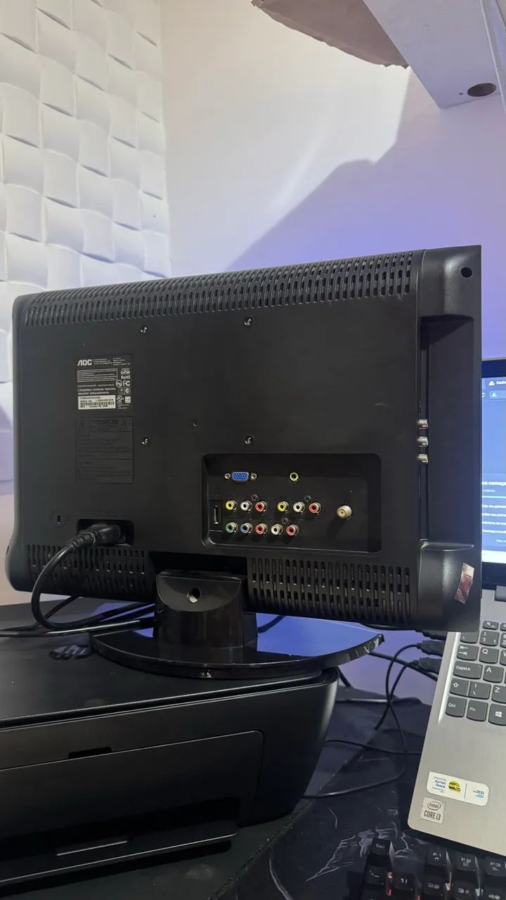 Tv Monitor HDMI Aoc 18 Polegadas - Entregamos  - Foto 3