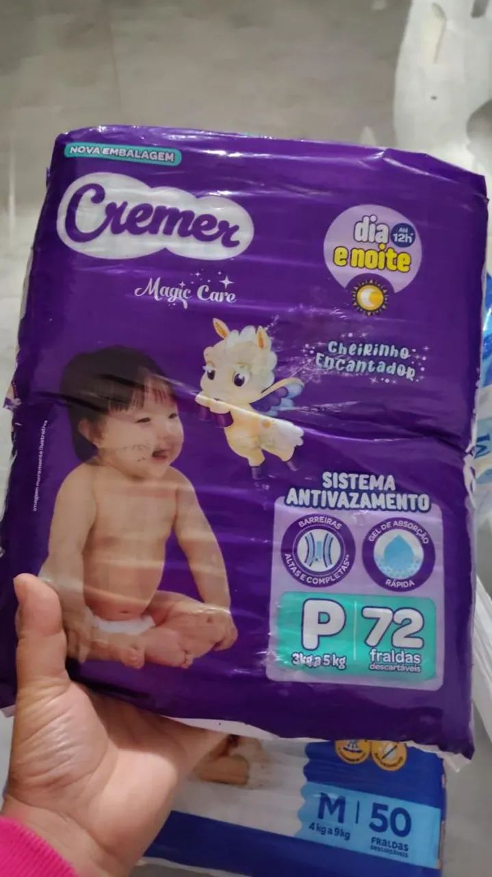 Fraldas descartáveis P e M  - Foto 3