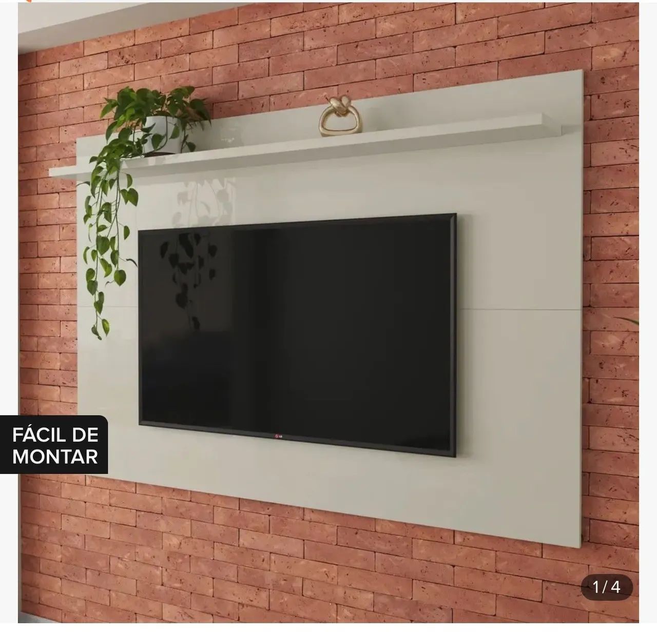 Painel de parede e TV 