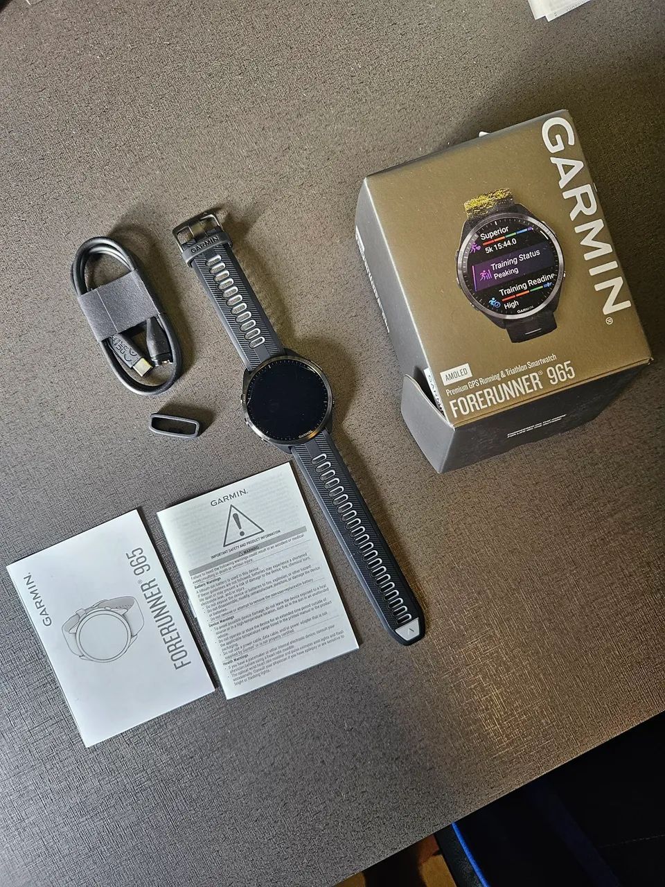 Garmin Forerunner 965 Preto Amoled 47mm Touchscreen