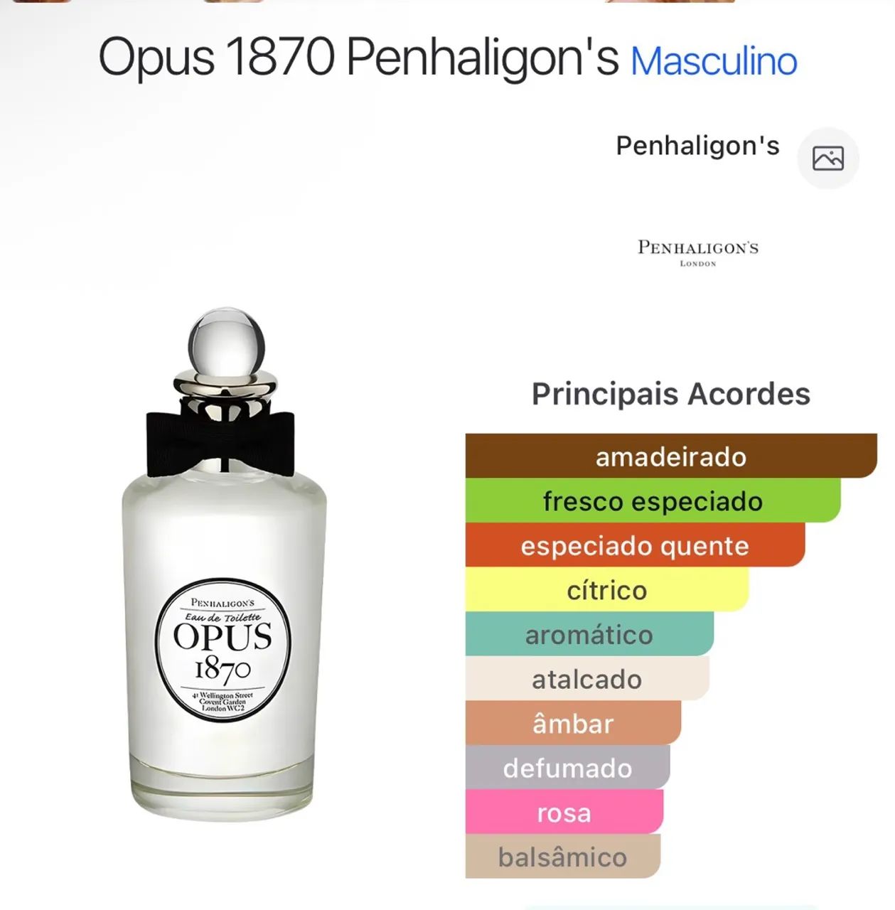Perfume Opus 1870 de Penhaligon's  - Foto 2