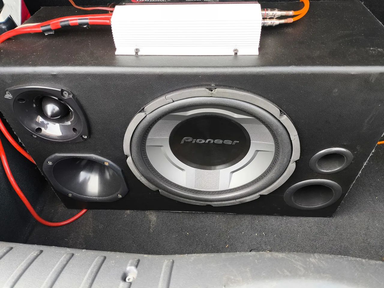 Som Automotivo Caixa Trio Pioneer 12'' Completa 550w Rms
