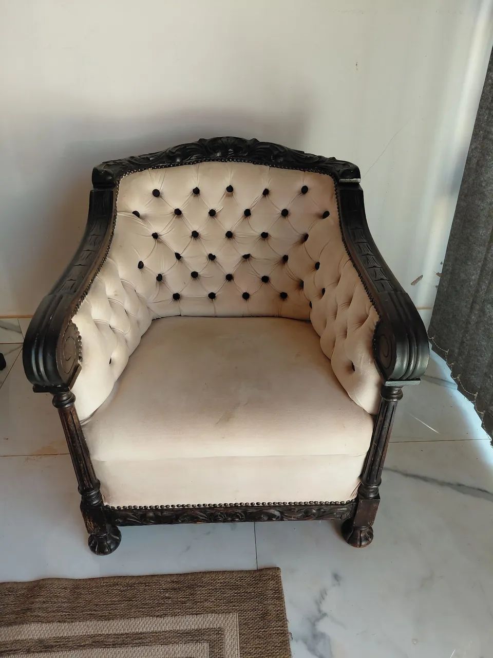 SOFÁ E POLTRONAS ESTILO LUIS XV - Foto 5
