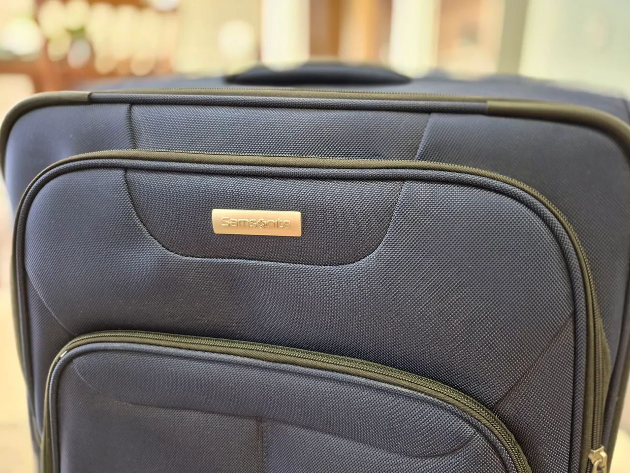Mala Samsonite grande azul em perfeito estado - Foto 4