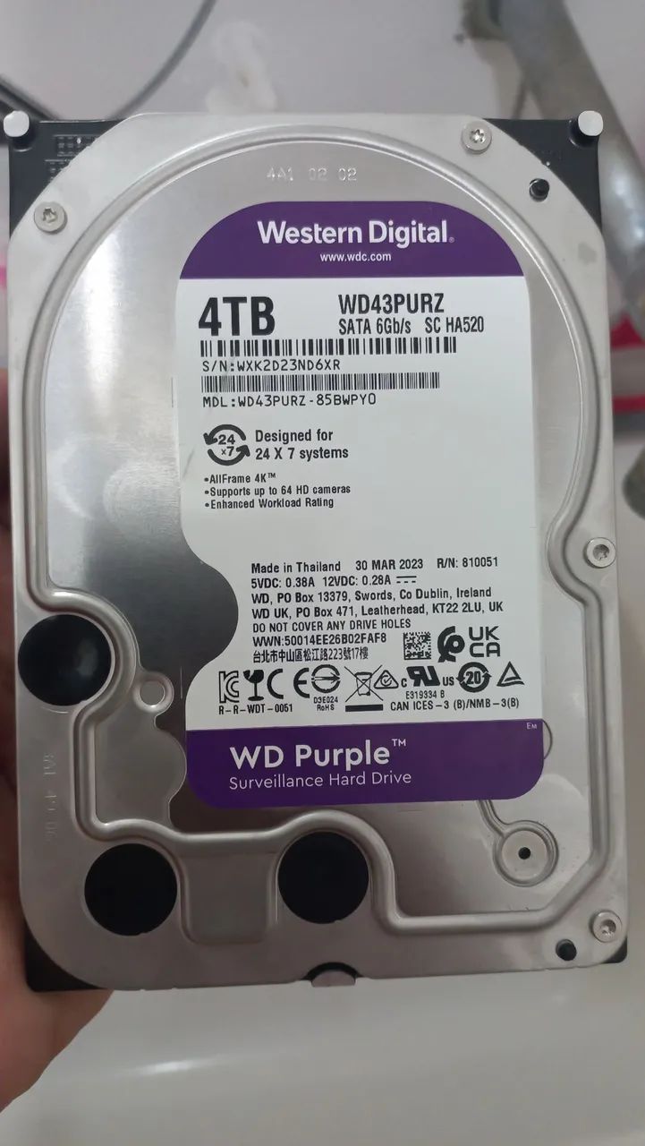 Hd 4 terá wd purple  - Foto 5
