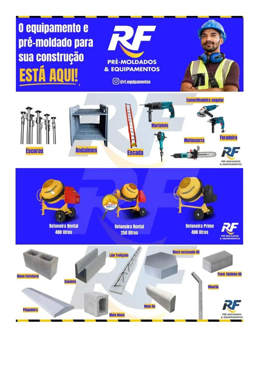 ANDAIES, ESCORAS E EQUIPAMENTOS 