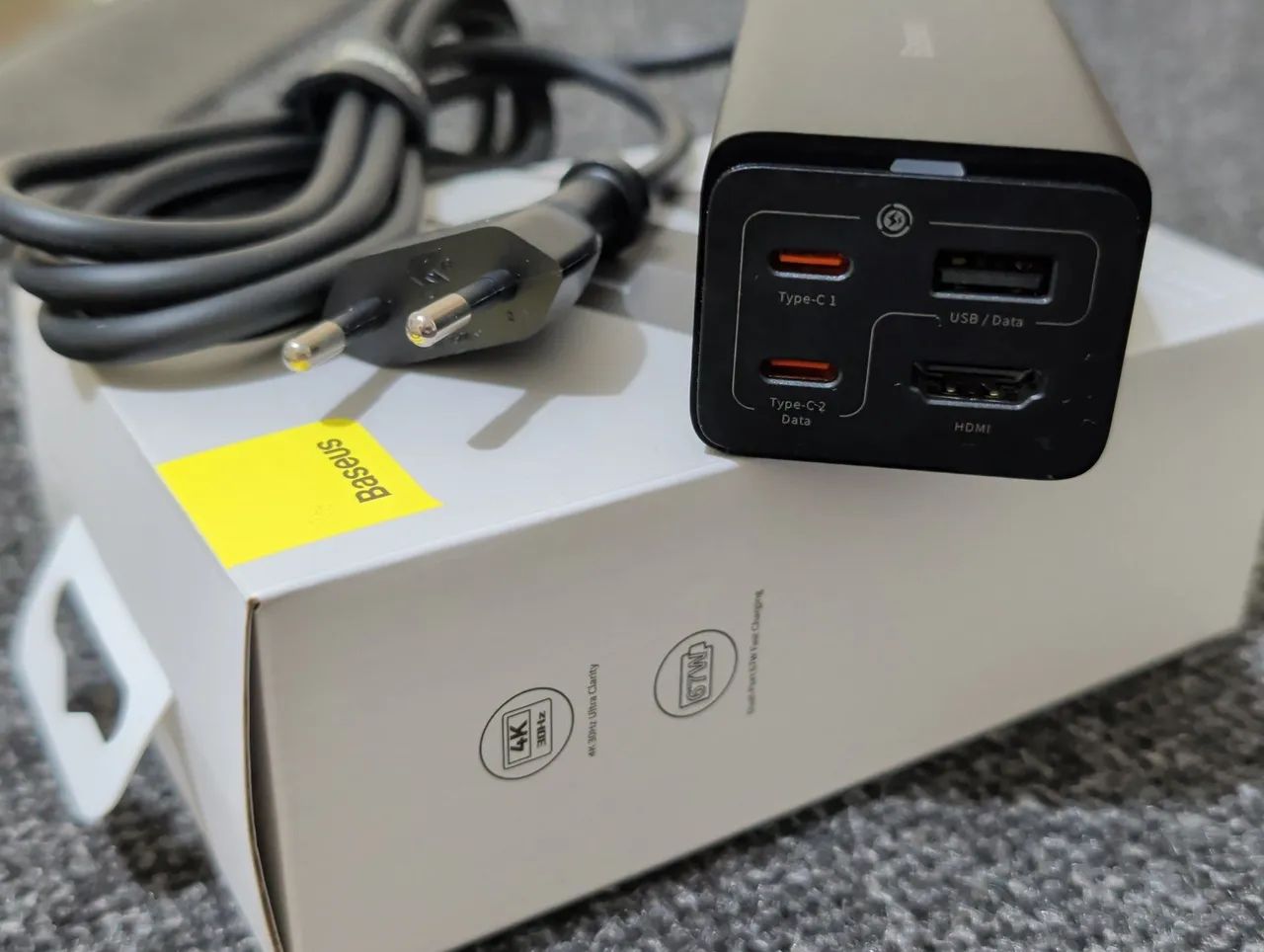 Carregador de Mesa e Hub Baseus 67W - Foto 2
