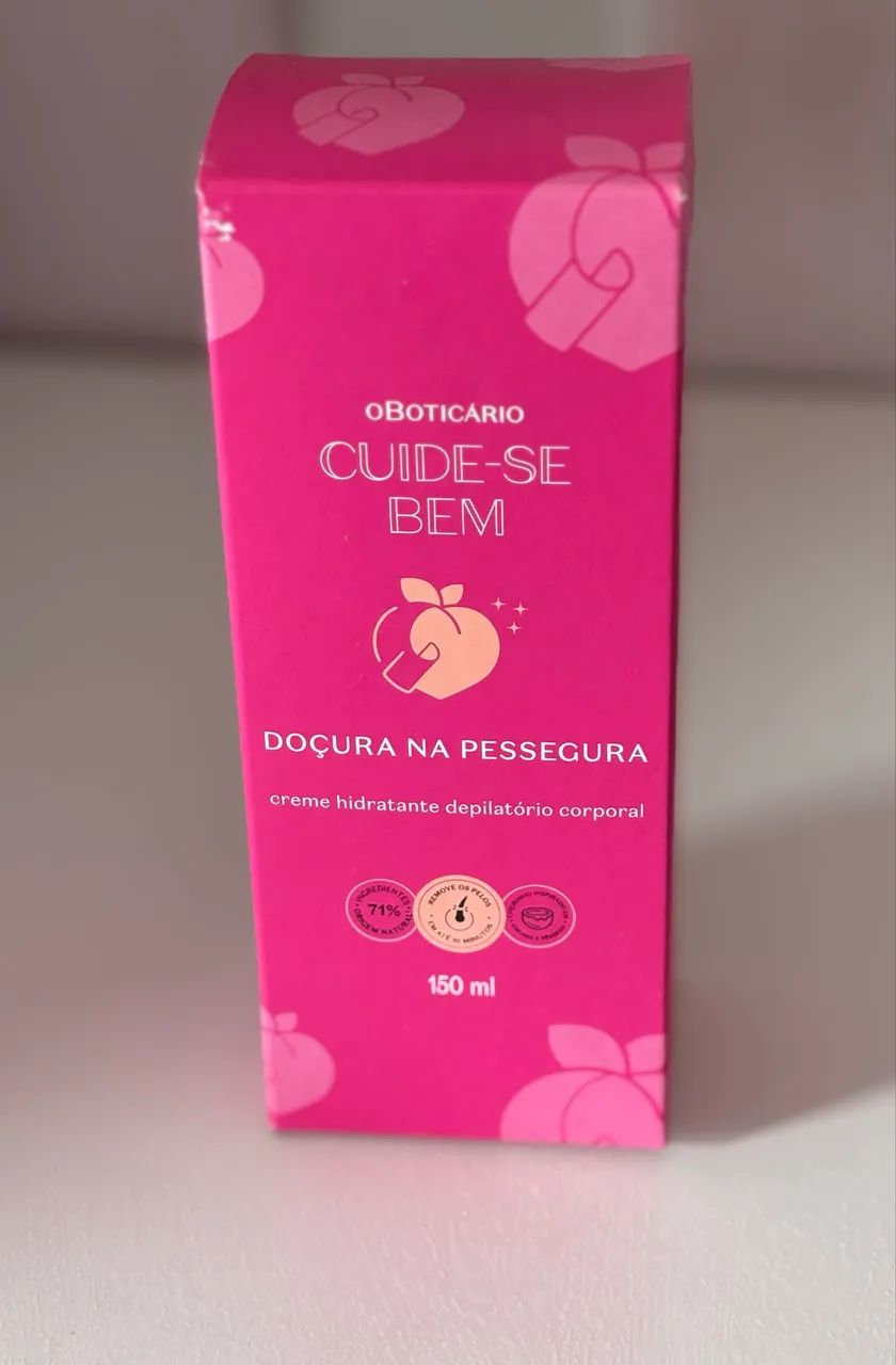 Creme hidratante depilatório Boticário 